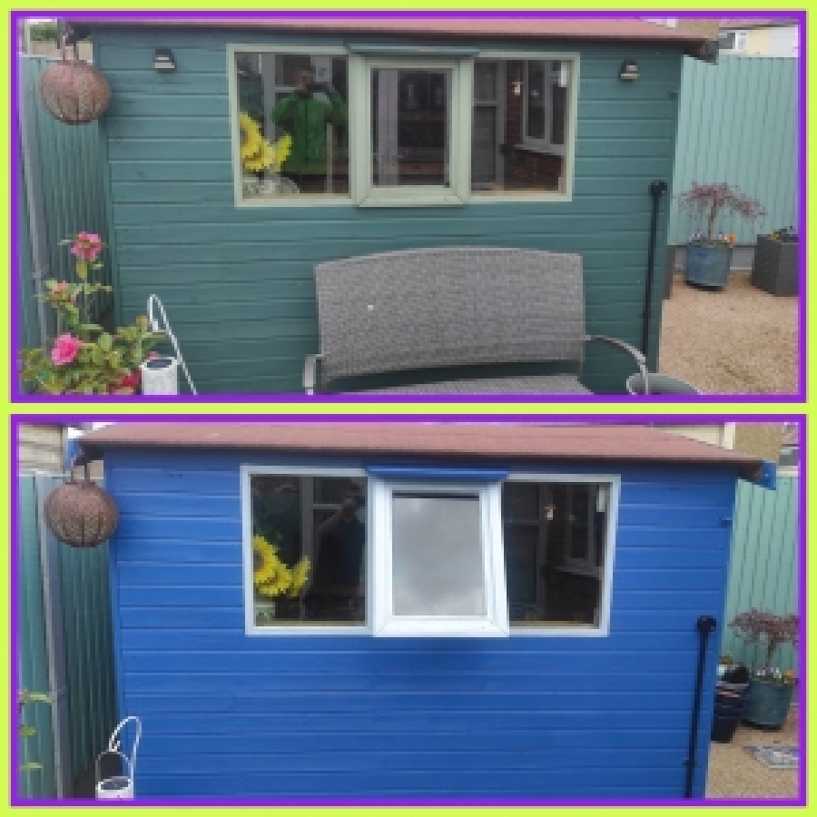 The shed painting project handyman it